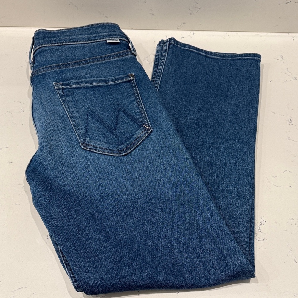 NEW WITHOUT TAGS!!! MOTHER Classic Blue Straight Leg Jeans - Picture 7 of 10